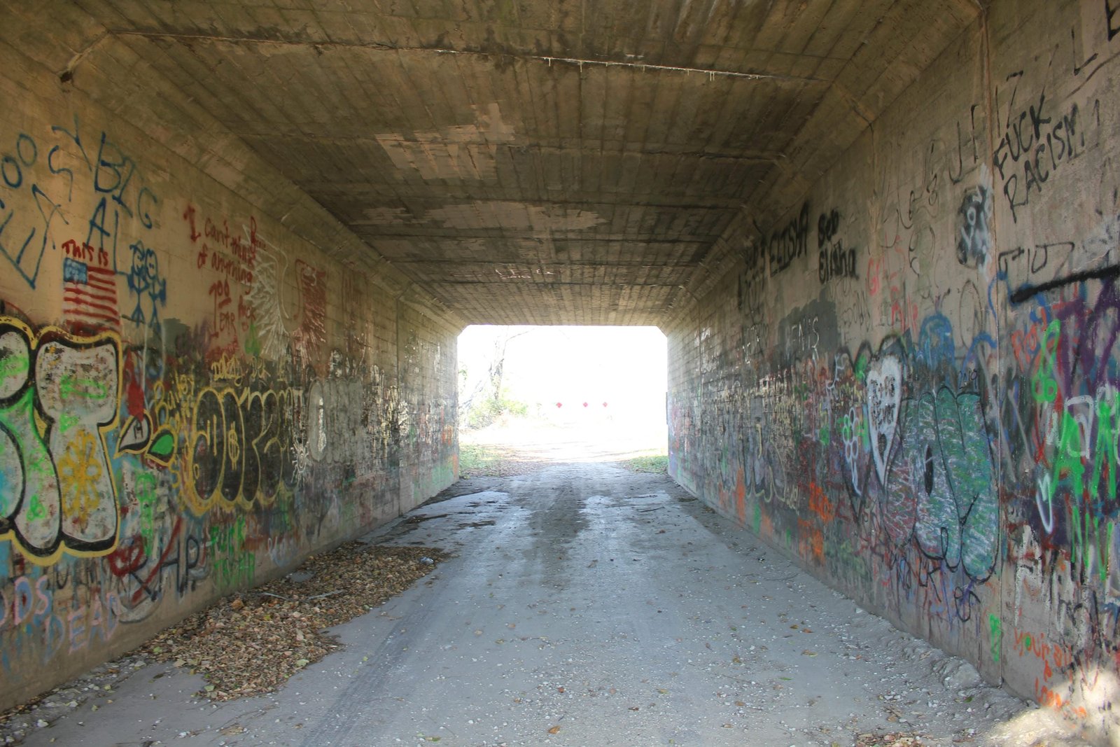 Under bridge